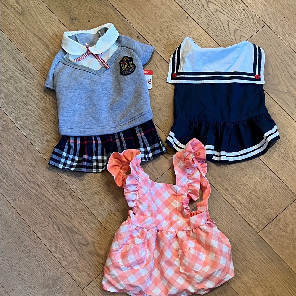 Set of Three Dog Dresses